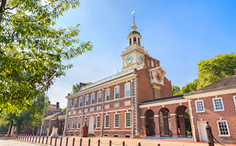 exterior of Independence Hall